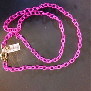 Pink chain necklace